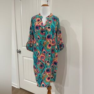 Tracy Negoshian Multicolor Abstract Dress